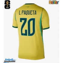 Brasil Lucas Paqueta #20 Hjemmedrakt VM 2026 Kortermet